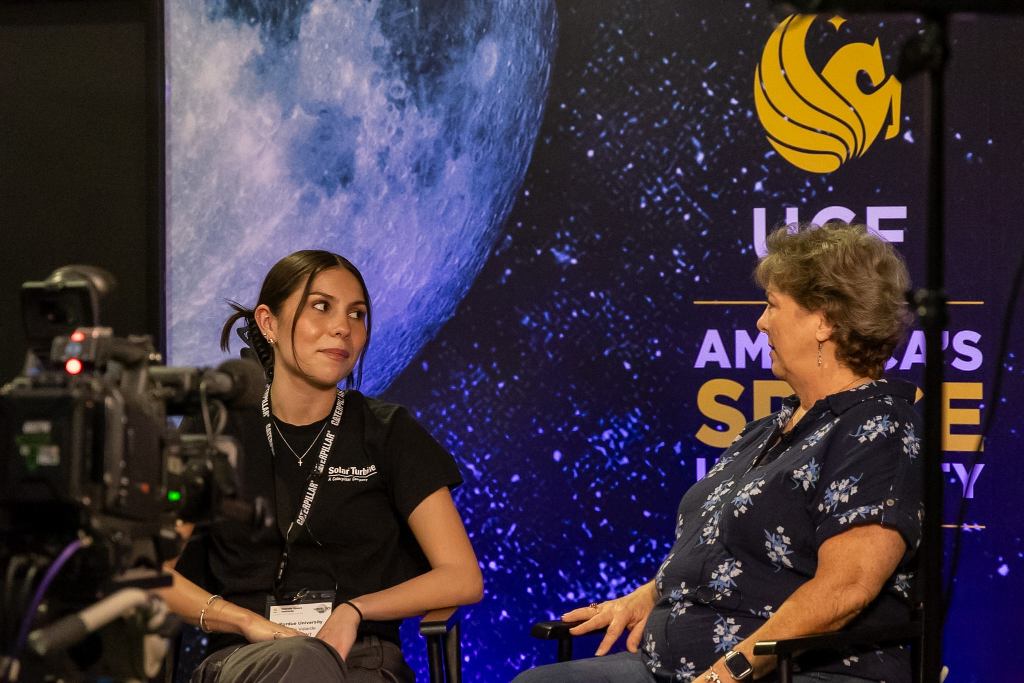 Team Member getting interviewed